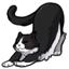 Tuxedo Cat Butt