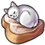 Cream Puff Toasty Cat Loaf