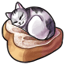 Marble Cake Toasty Cat Loaf
