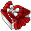 Pretty Red Bowed Package