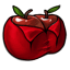 Curvaceous Apple Plunging Red Top