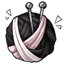 Cookie Cable Knit Ball of Yarn