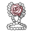 Porcelain Rose Lace Barrette