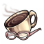 Hot Cuppa Blossom Hipster Spectacles