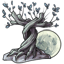 Moonlit Twisted Tree