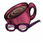 Hot Cuppa Amaranthine Hipster Spectacles