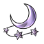 Lavender Grace Moon and Stars