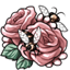 Beeutiful Rosy Bouquet Epaulet