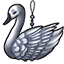 Fluffy Swan Ornament