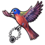 Flowing Painted Bunting Belt