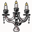 Straps and Chains Candelabra