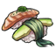 Avocado Sushi Cut