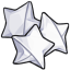 Delicate White Paper Stars