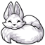 Fluffiest White Fox
