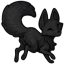 Frolicking Black Fox