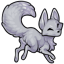 Frolicking Gray Fox