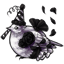 Licorice Party Birb Cloth