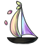 Silky Holo Toy Boat