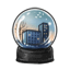 Sunset City Snow Globe