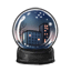 Midnight City Snow Globe
