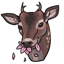 Floral Ears of the Cherry Deer