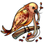 Peachy Keen Floral Dove Tangles