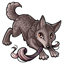 Lilac Playful Wolf Pup Locks