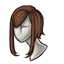 Asymmetric Brown Wig