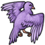 Pristine Wings of the Light Purple Dove