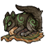 Gilded Brown Fabric of a Possessive Squirrel