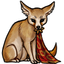 Gilded Red Loincloth of the Fennec Thief