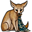 Gilded Dark Teal Loincloth of the Fennec Thief