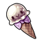 Lavender Smiling Ice Cream Bow