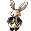 Elegant Gilded Rabbit Jacket
