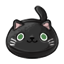 Squishy Black Cat Pillow