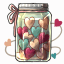 Jar of Sweetheart Confetti
