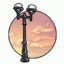 Sunset Lamp Post