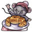 Raspberry Butter Croissant Beret
