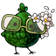 Green Cheeky Chicky Specs