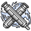 Elegant Double-Ended Silver Weapon