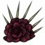 Crown of Wild Burgundy Roses