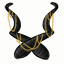 Forgotten Adorned Onyx Horns