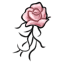 Deep-Rooted Blush Rose