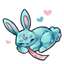 Cotton Candy Sleepy Bunny Collar