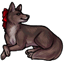 Little Red Wolfy Bow