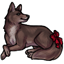 Cropped Little Red Wolfy Bow