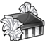Extra Frilly Mono Shoebox
