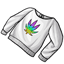 White Rainbow Herb Sweater