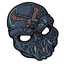 Grotesque Blue Skull Mask