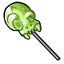 Lime Jelly Skull Pop